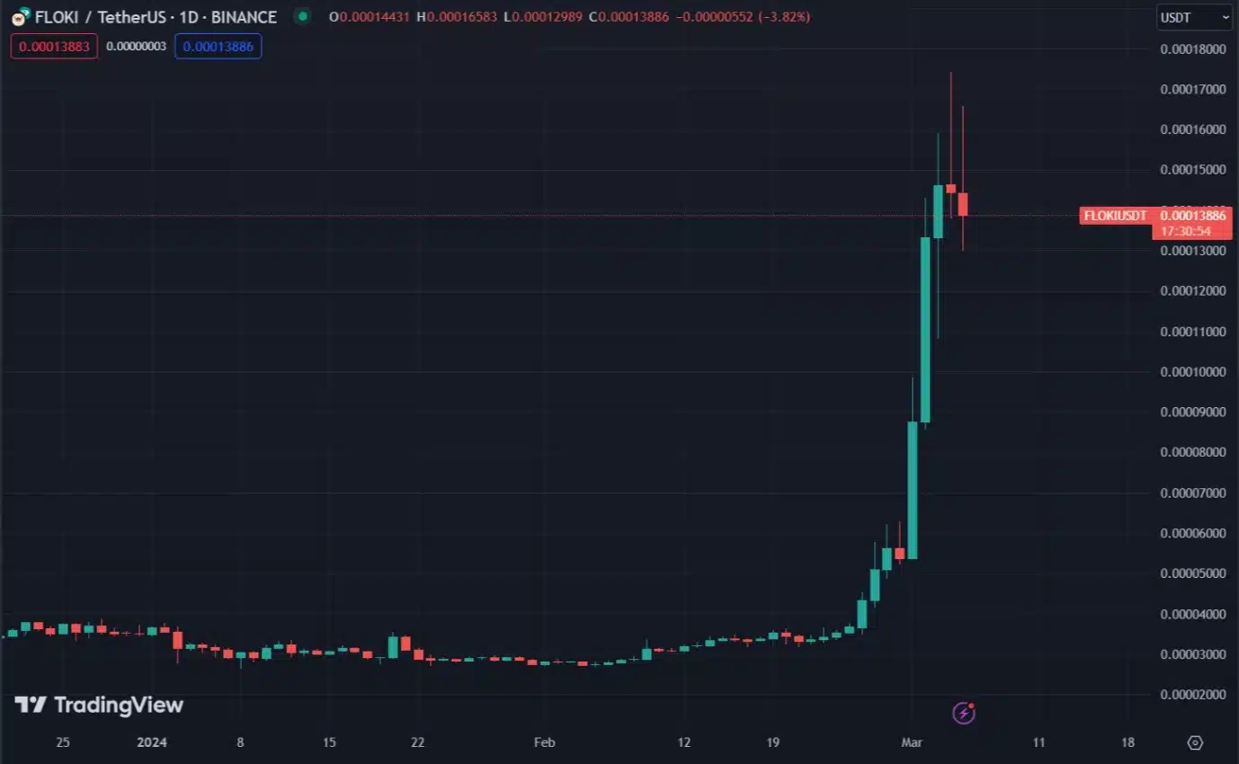Floki 1d Chart From Tradingview