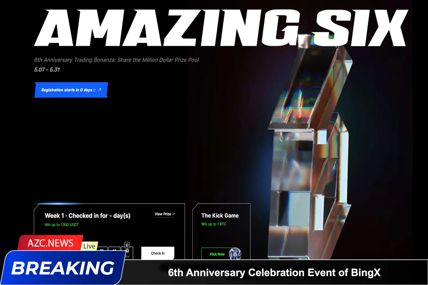 Azcnews 6th Anniversary Celebration Event Of Bingx Trading With Million Dollar Rewards