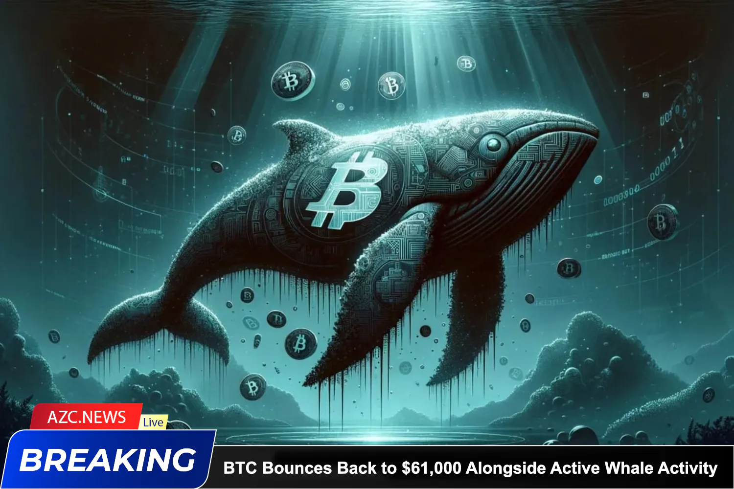 Azcnews Bitcoin Bounces Back To $61,000 Alongside Active Whale Activity