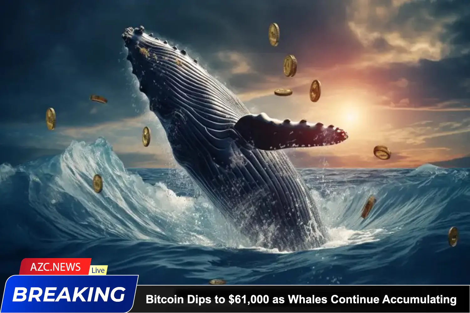 Azcnews Bitcoin Dips To $61,000 As Whales Continue Accumulating
