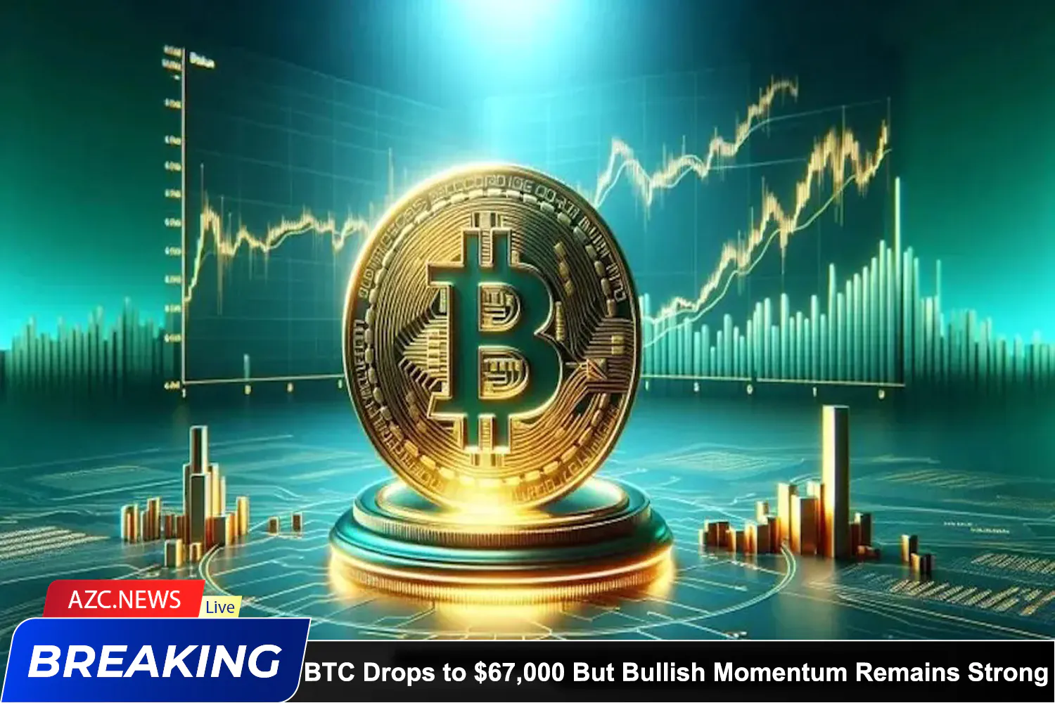 Azcnews Bitcoin Drops To $67,000 But Bullish Momentum Remains Strong