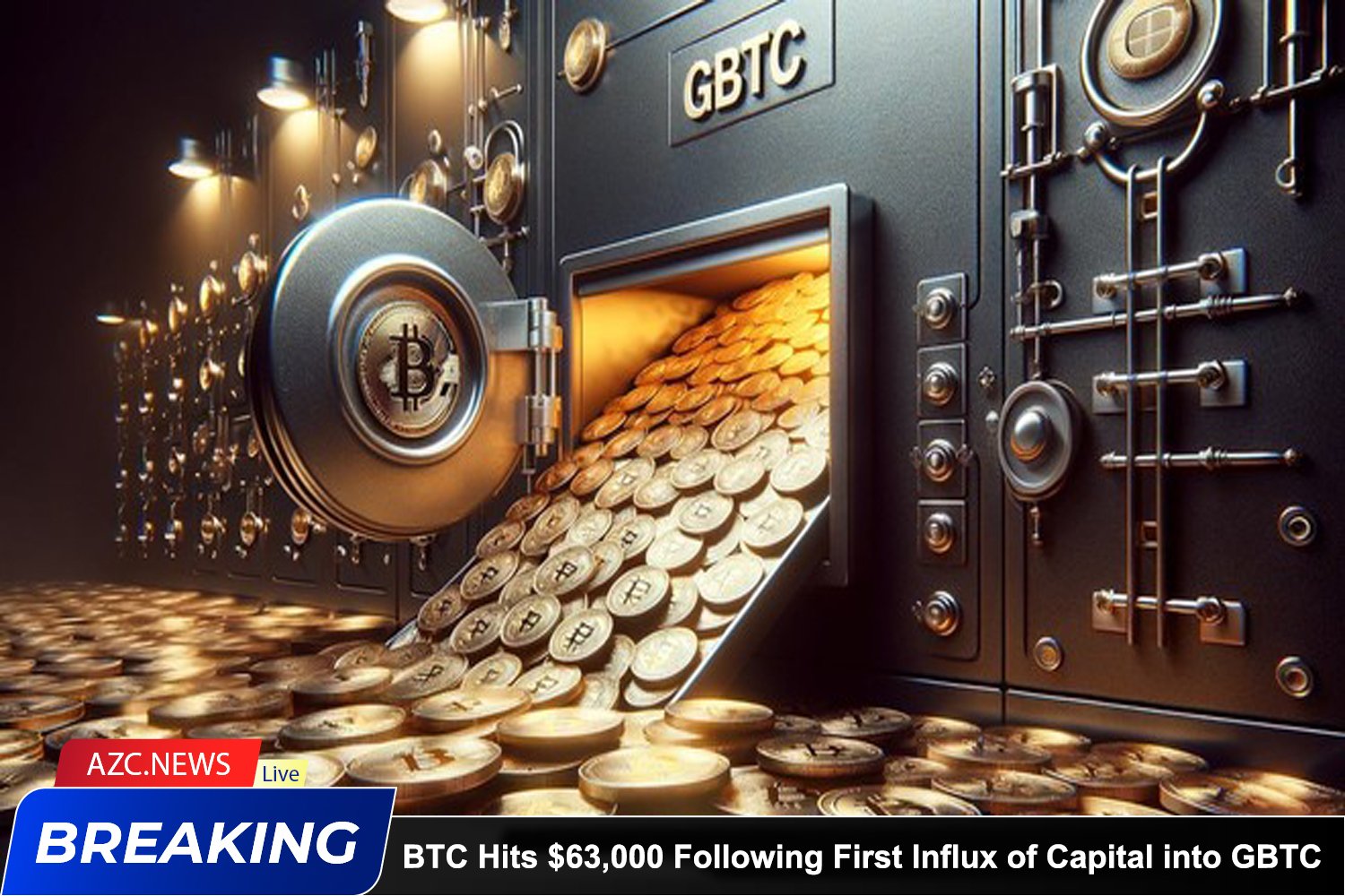 Azcnews Bitcoin Hits $63,000 Following First Influx Of Capital Into Gbtc