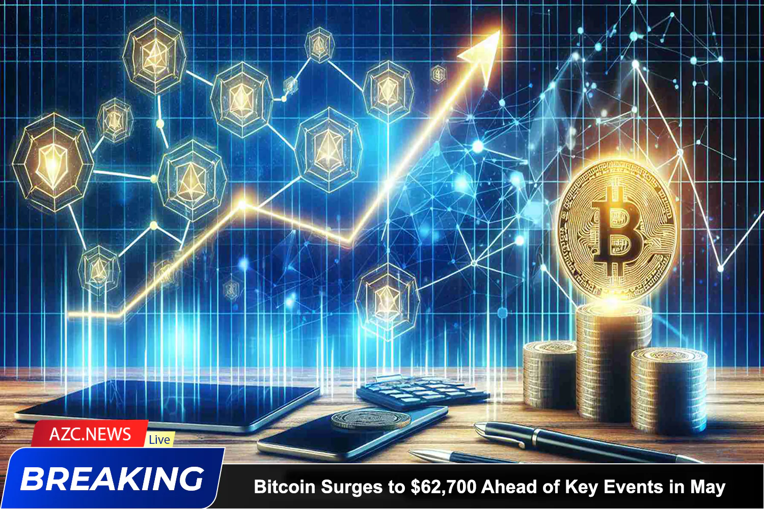 Azcnews Bitcoin Surges To $62,700 Ahead Of Key Events In May