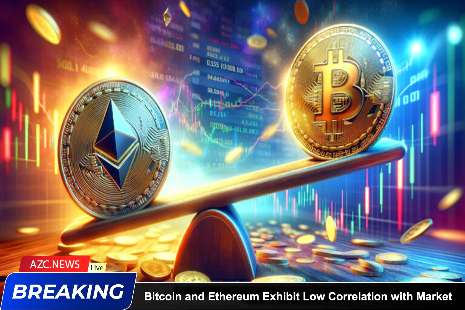 Azcnews Bitcoin And Ethereum Exhibit Low Correlation With Market