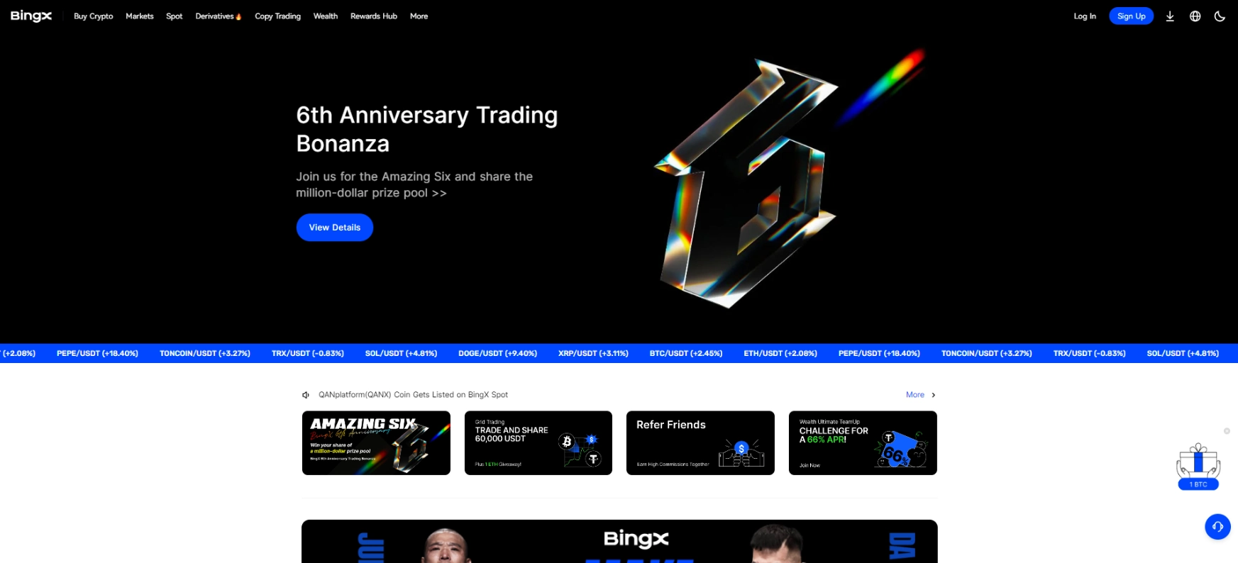 Bingx's Trading Products