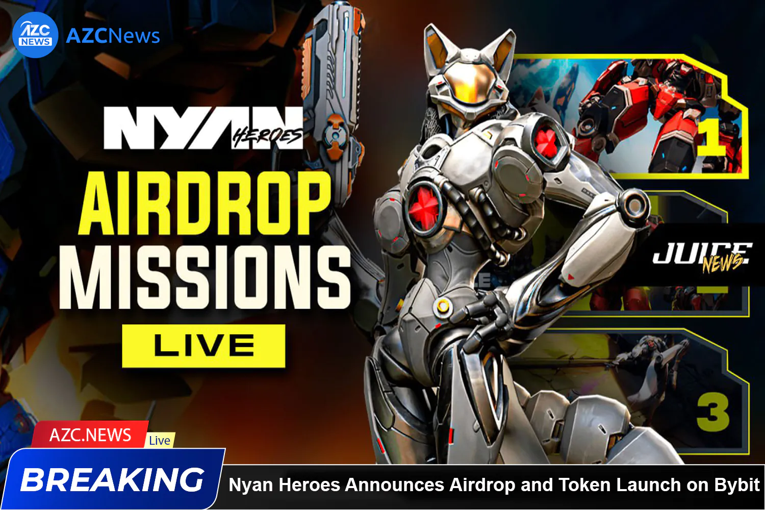 Nyan Heroes Announces Airdrop And Token Launch On Bybit Azc