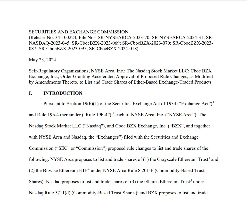 Sec Ethereum Etf