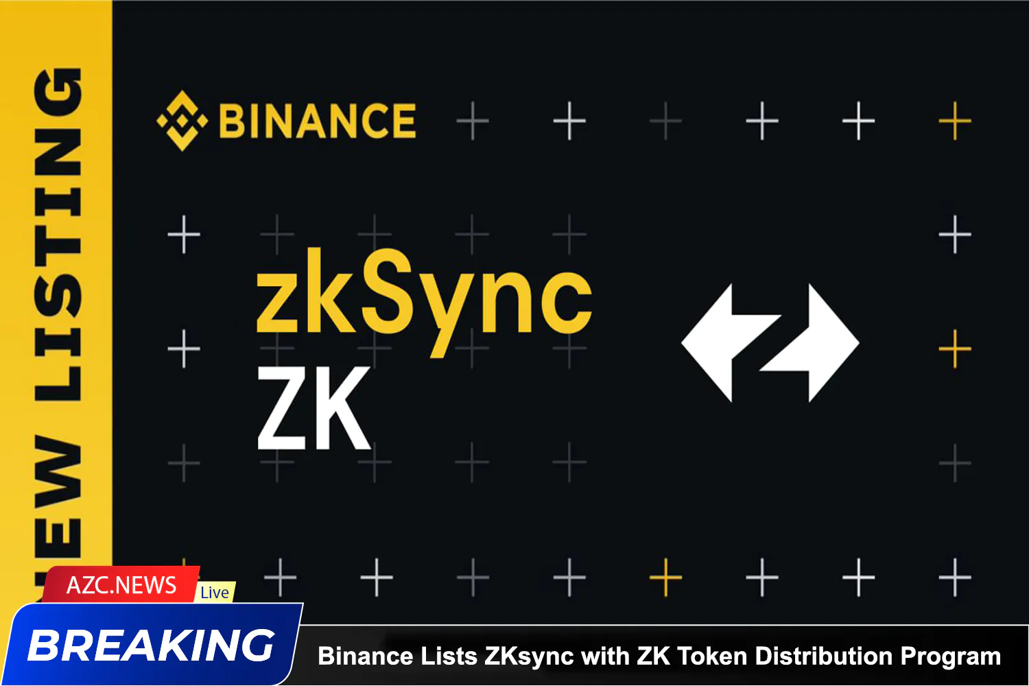Azcnews Binance Lists Zksync With Zk Token Distribution Program