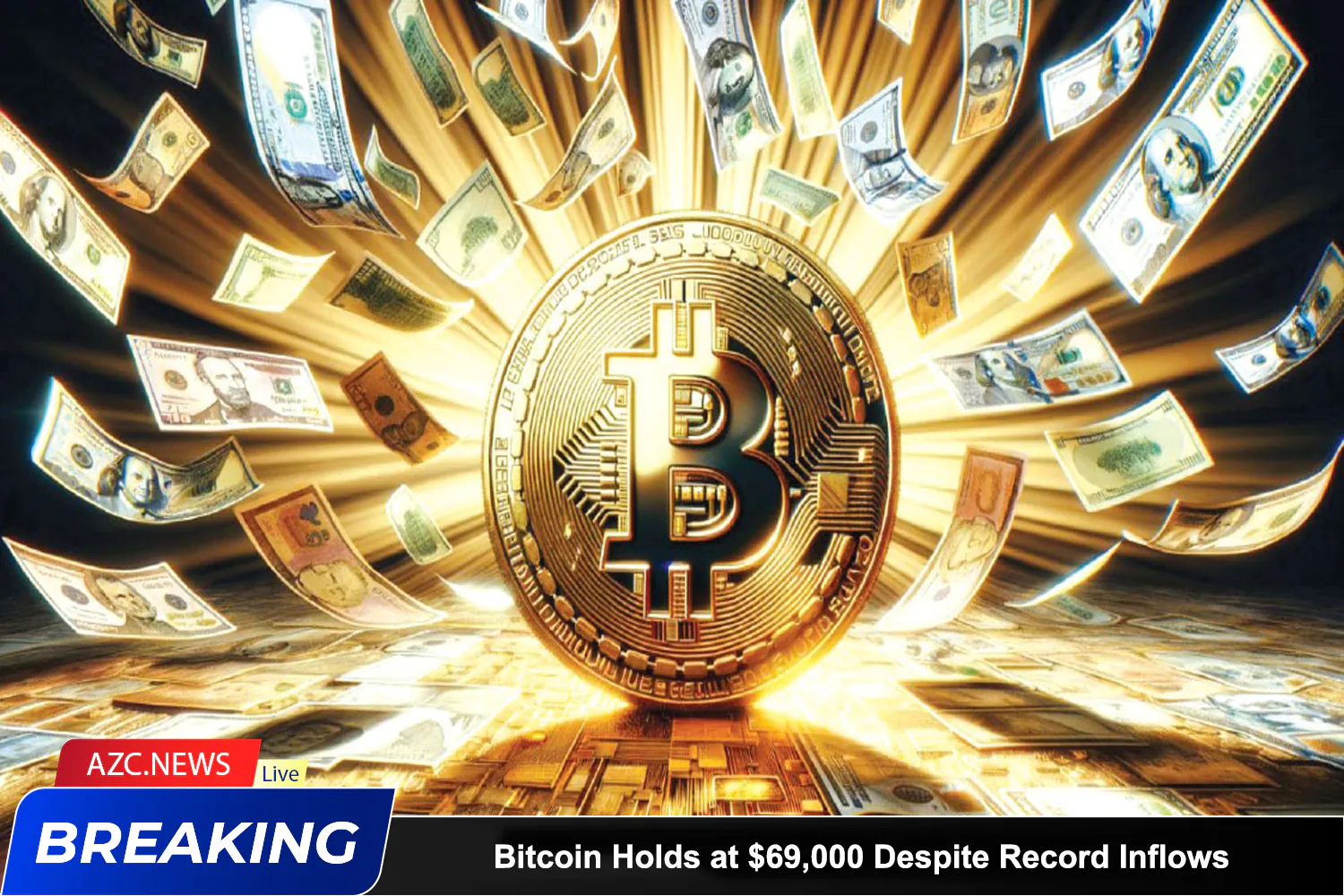 Azcnews Bitcoin Holds At $69,000 Despite Record Inflows