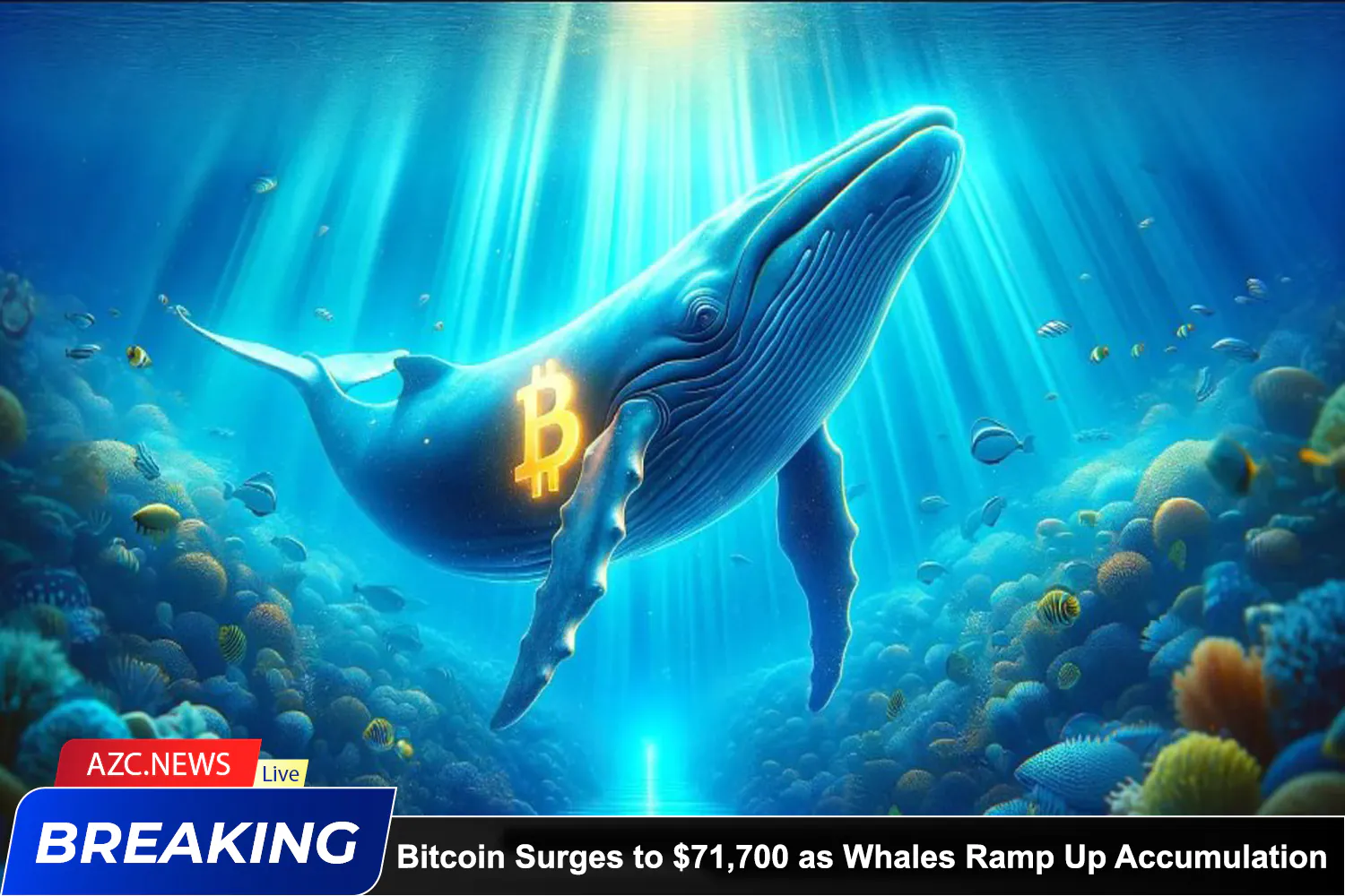 Azcnews Bitcoin Surges To $71,700 As Whales Ramp Up Accumulation