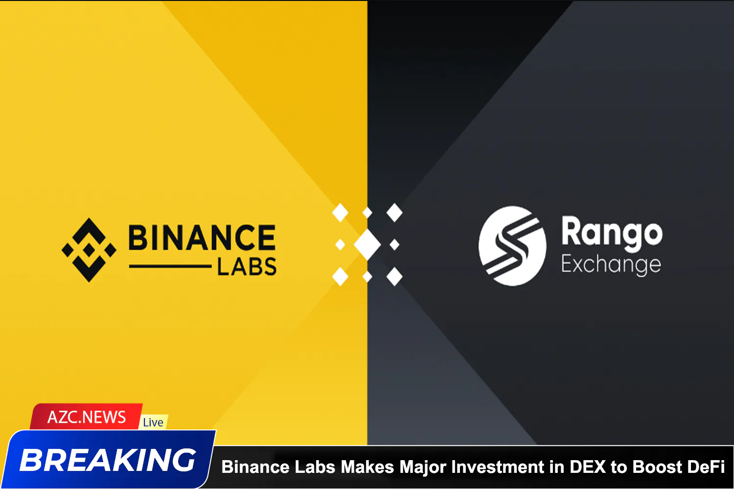 Azcnews Breaking Binance Labs Makes Major Investment In Dex To Boost Defi