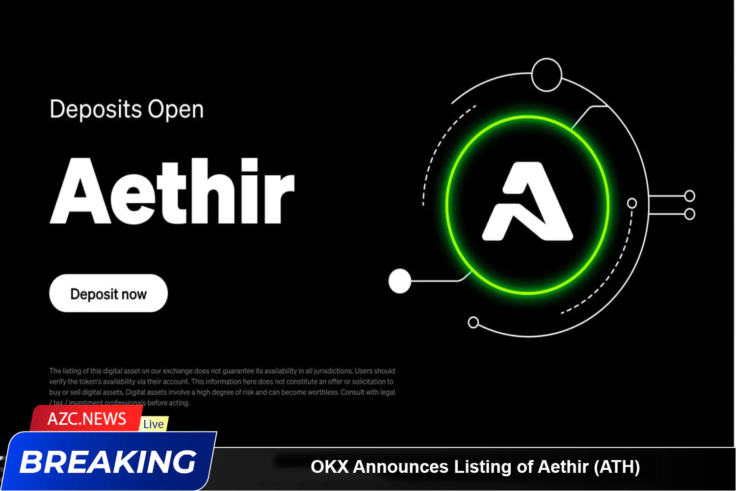 Okx Announces Listing Of Aethir (ath) Azc