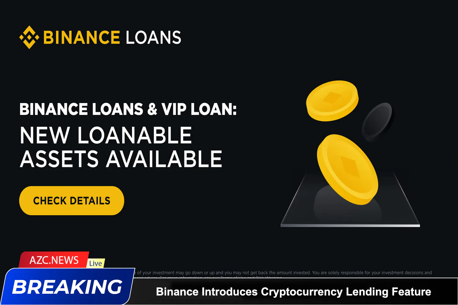 Azcnews Binance Introduces Cryptocurrency Lending Feature