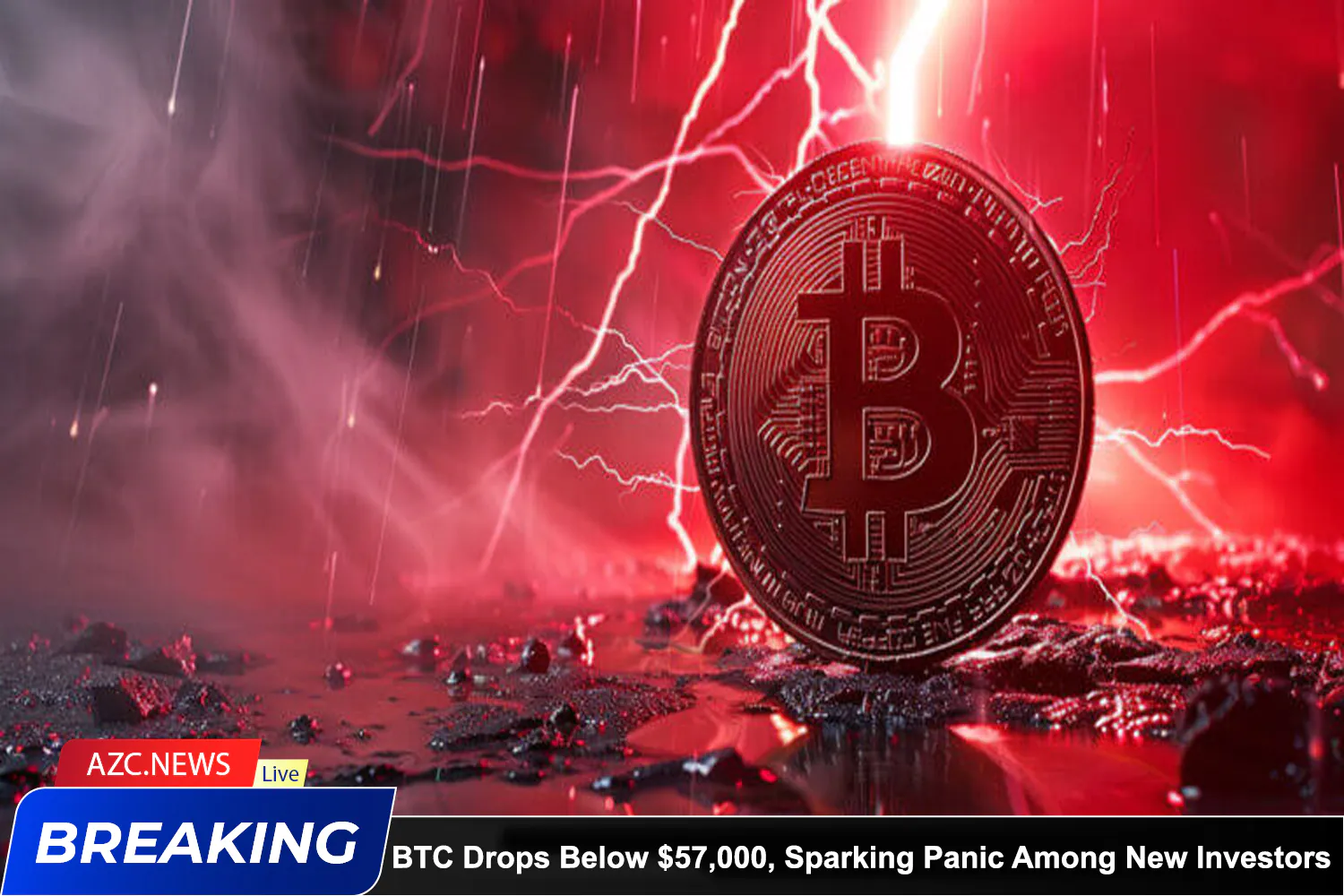 Azcnews Bitcoin Drops Below $57,000, Sparking Panic Among New Investors
