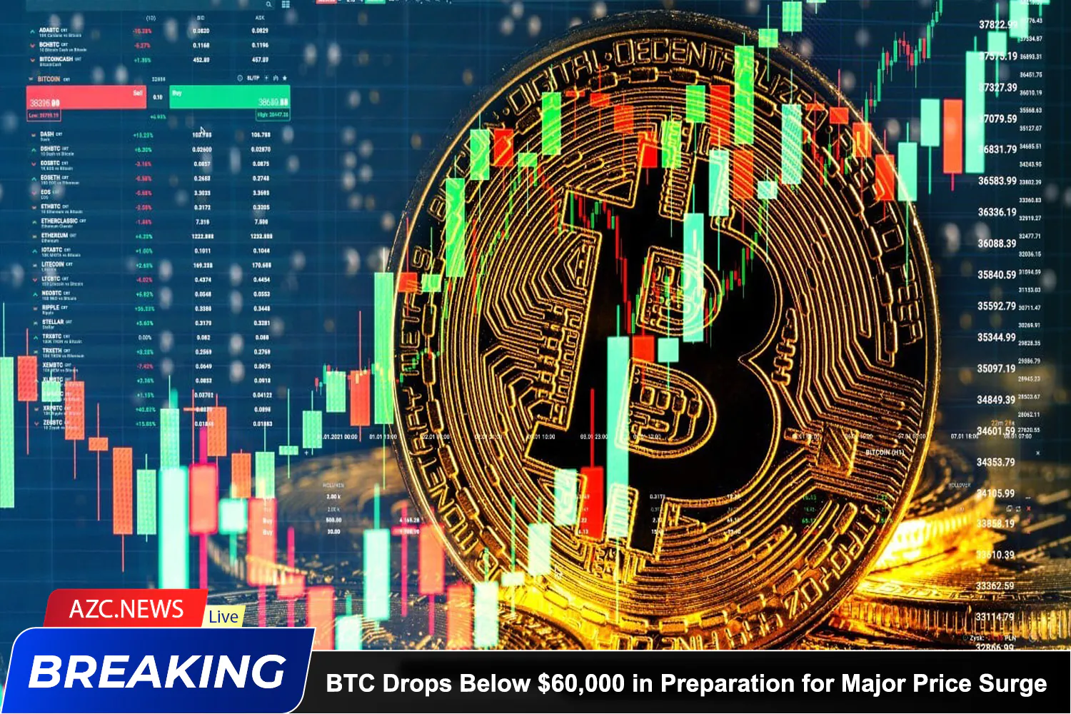 Azcnews Bitcoin Drops Below $60,000 In Preparation For Major Price Surge
