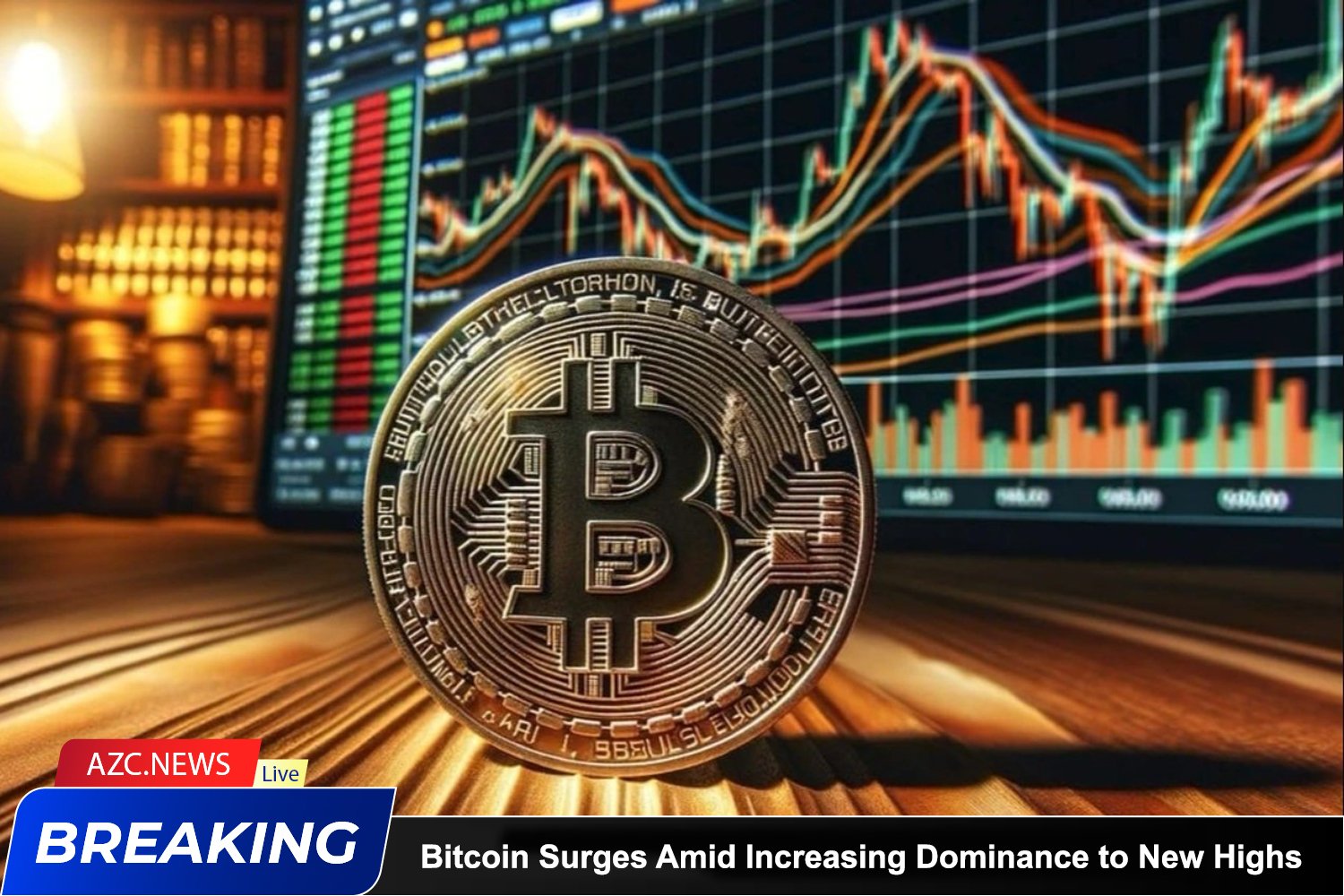 Azcnews Bitcoin Surges Amid Increasing Dominance To New Highs