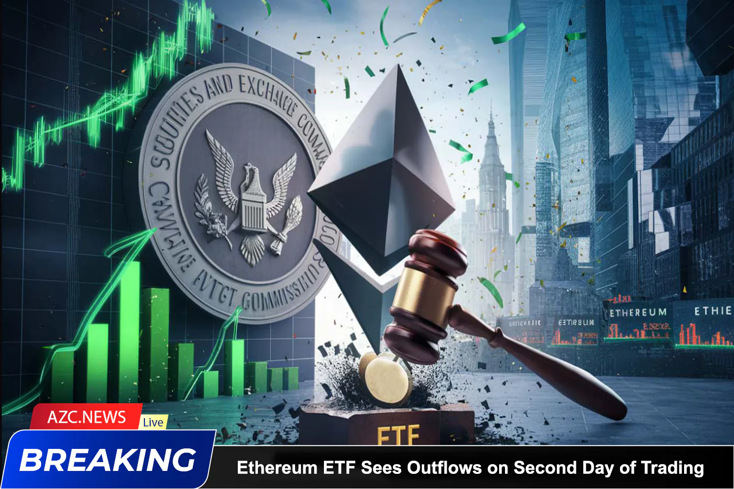 Ethereum Etf Sees Outflows On Second Day Of Trading