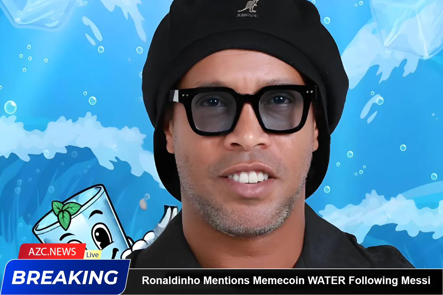Ronaldinho Mentions Memecoin Water Following Messi