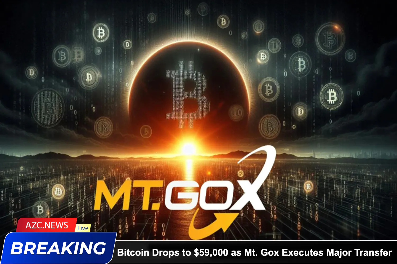 Azcnews Bitcoin Drops To $59,000 As Mt. Gox Executes Major Transfer