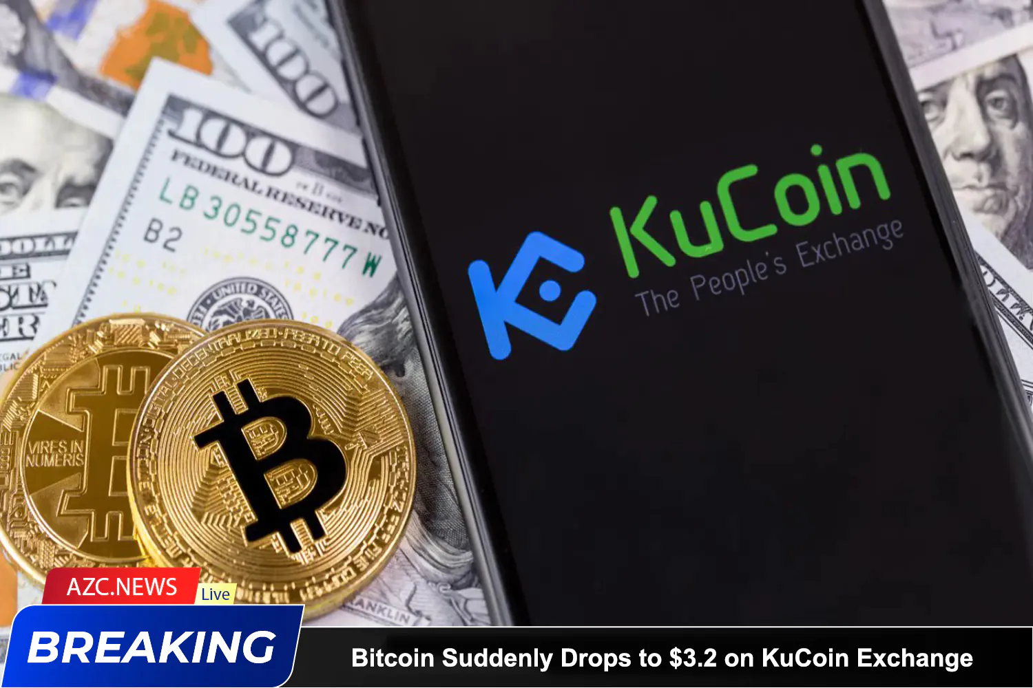 Azcnews Bitcoin Suddenly Drops To $3.2 On Kucoin Exchange