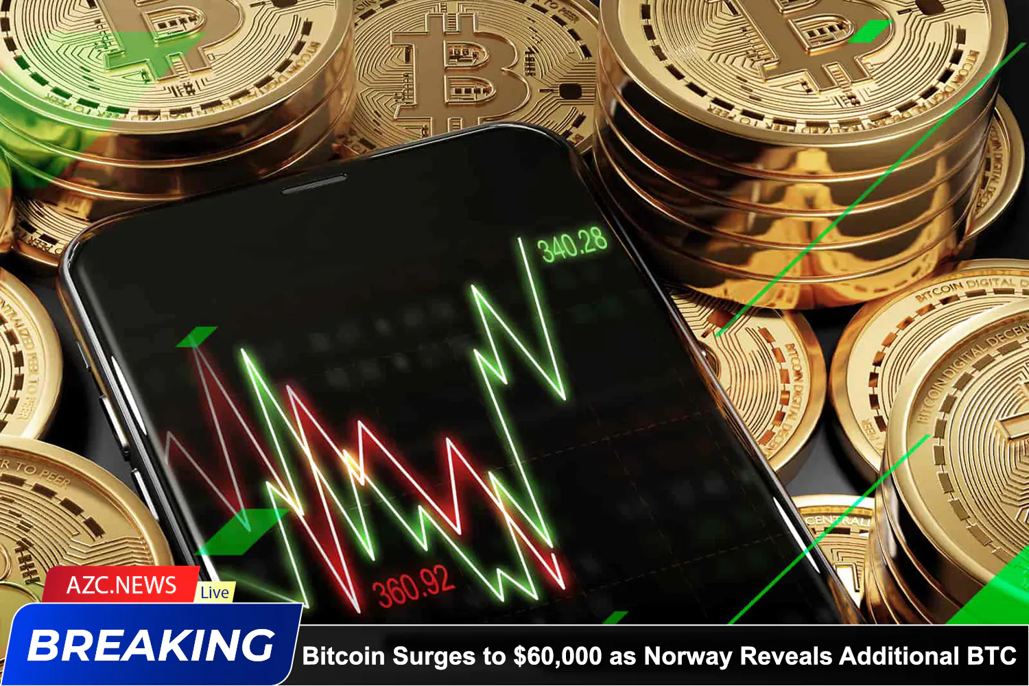 Azcnews Bitcoin Surges To $60,000 As Norway Reveals Additional Btc Purchases