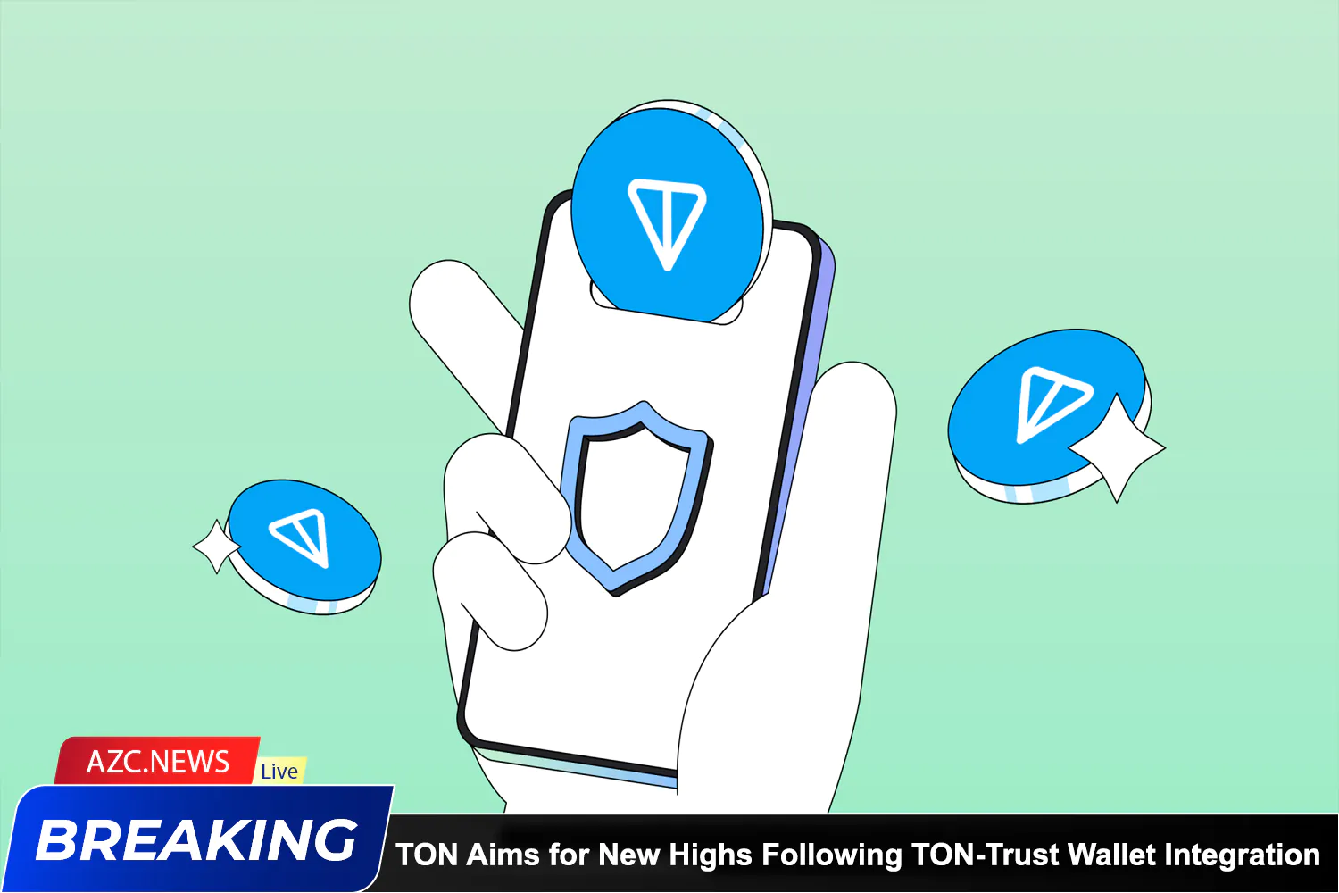 Azcnews Toncoin Aims For New Highs Following Ton Trust Wallet Integration