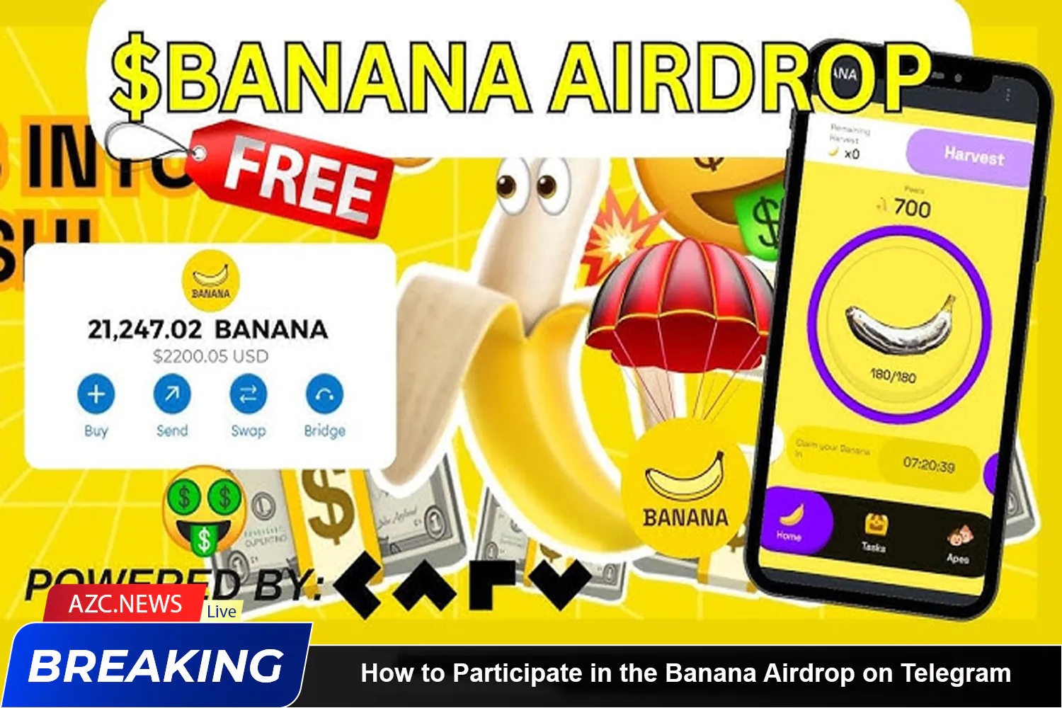 How To Participate In The Banana Airdrop On Telegram