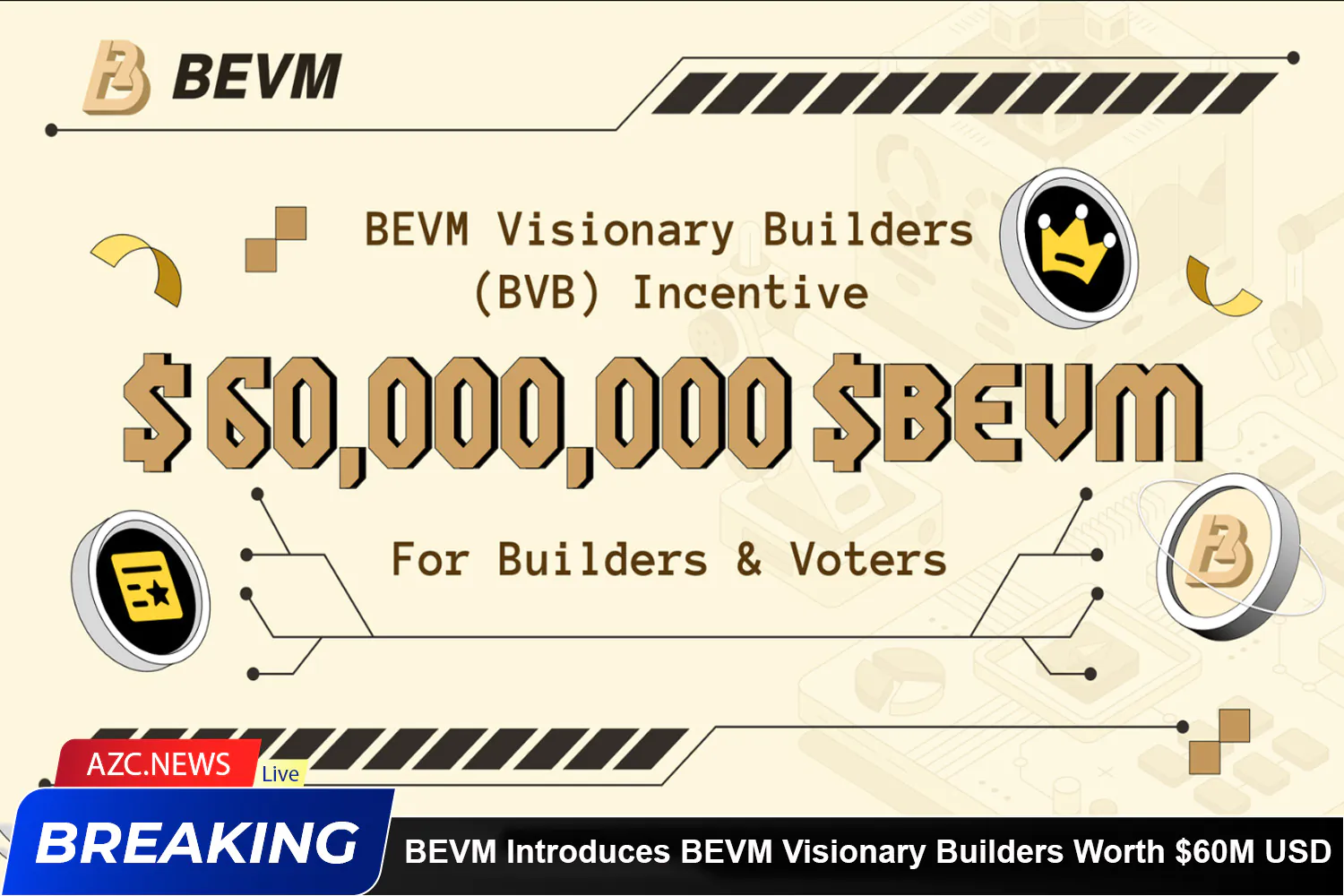 Layer 2 Bitcoin Solution Bevm Introduces Bevm Visionary Builders Worth $60m Usd