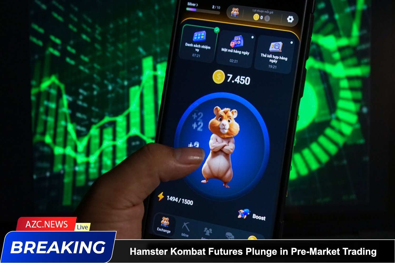 Azcnews Hamster Kombat Futures Plunge In Pre Market Trading