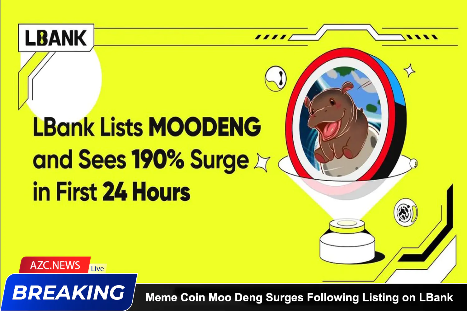 Azcnews Meme Coin Moo Deng Surges Following Listing On Lbank