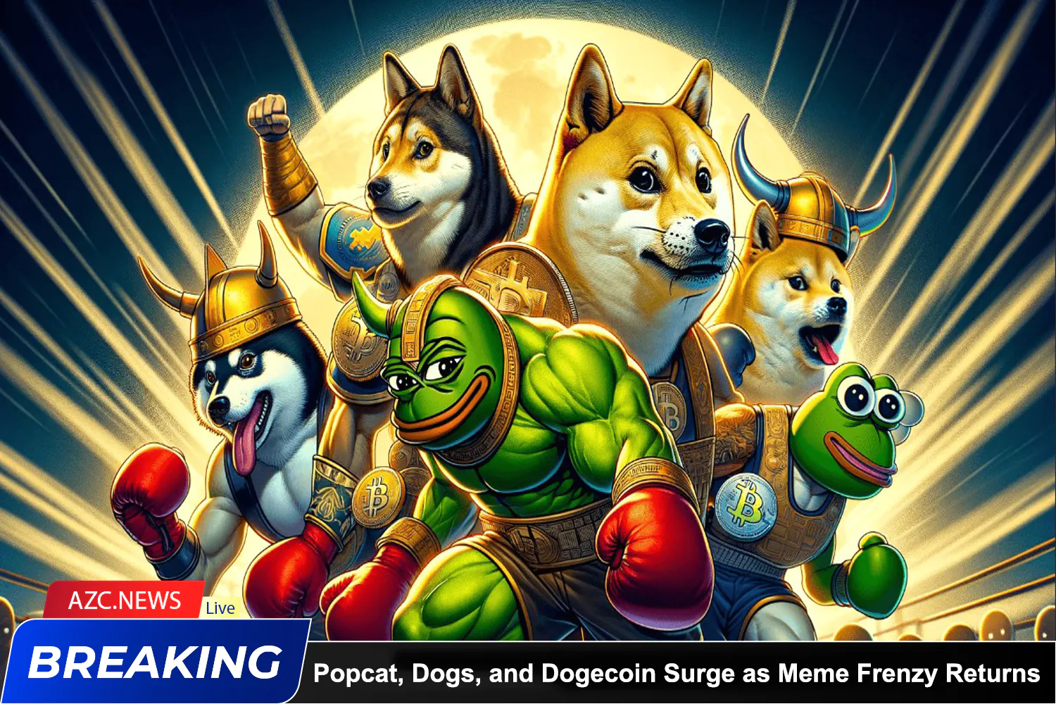 Azcnews Popcat, Dogs, And Dogecoin Surge As Meme Frenzy Returns