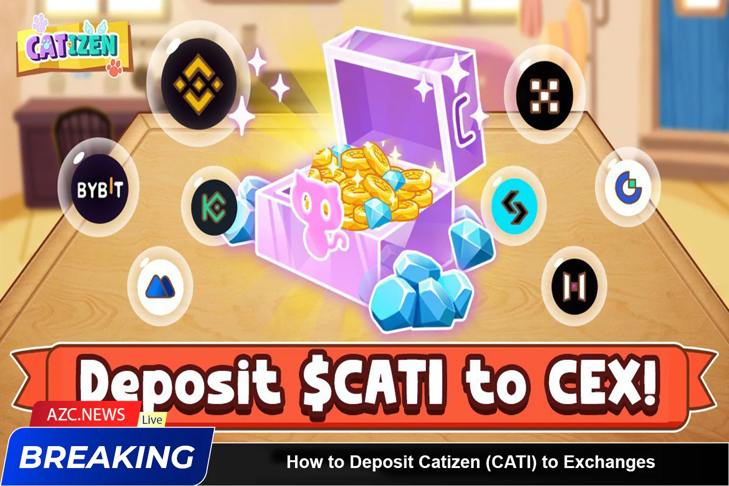 How To Deposit Catizen (cati) To Exchanges