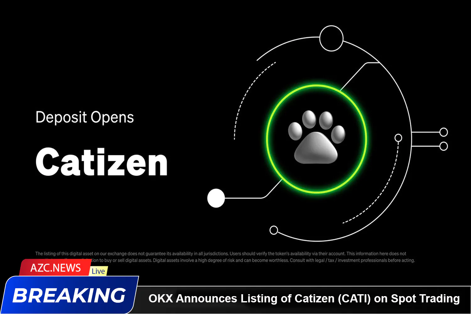 Okx Announces Listing Of Catizen (cati) On Spot Trading