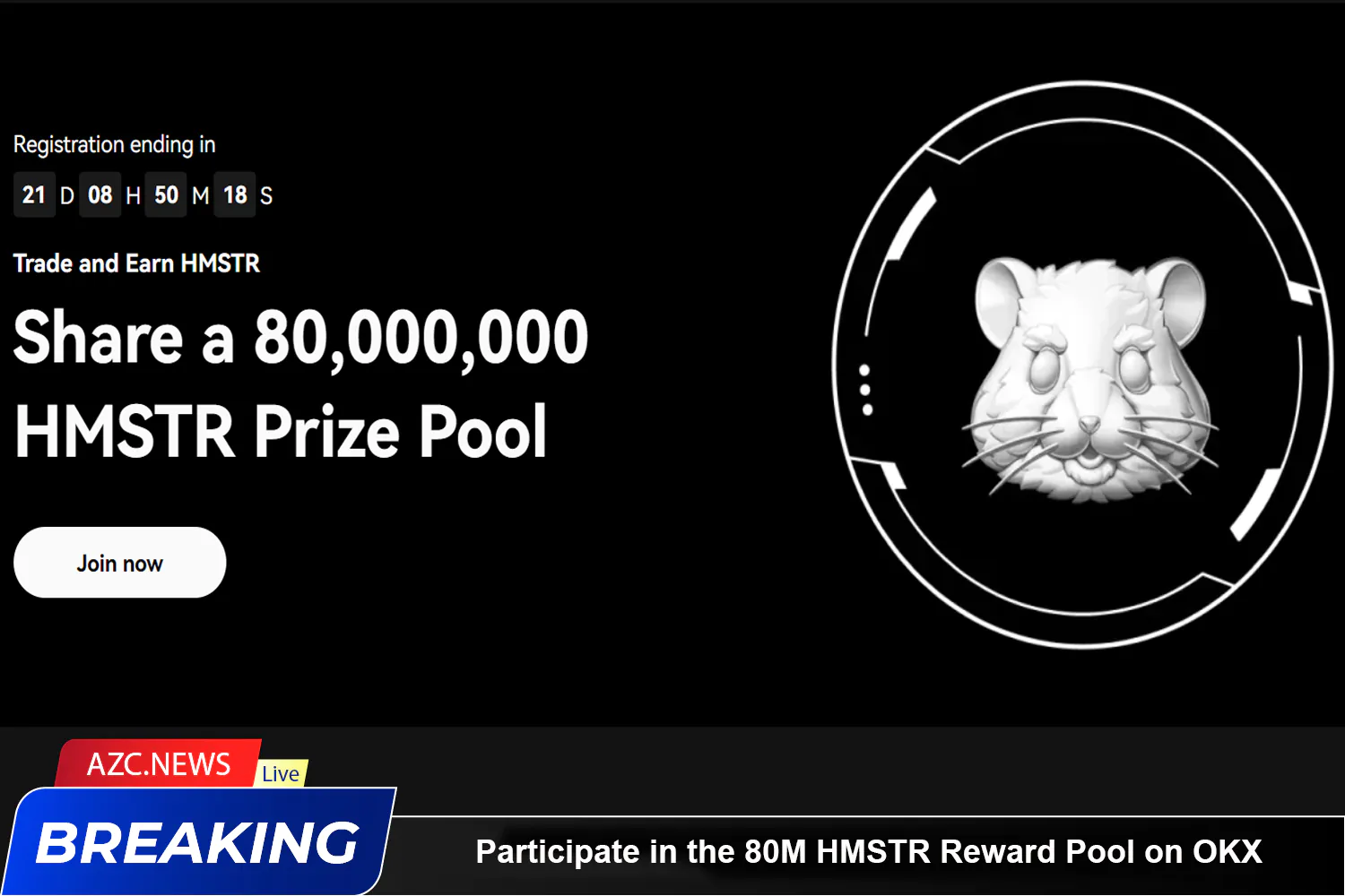 Participate In The 80m Hmstr Reward Pool On Okx