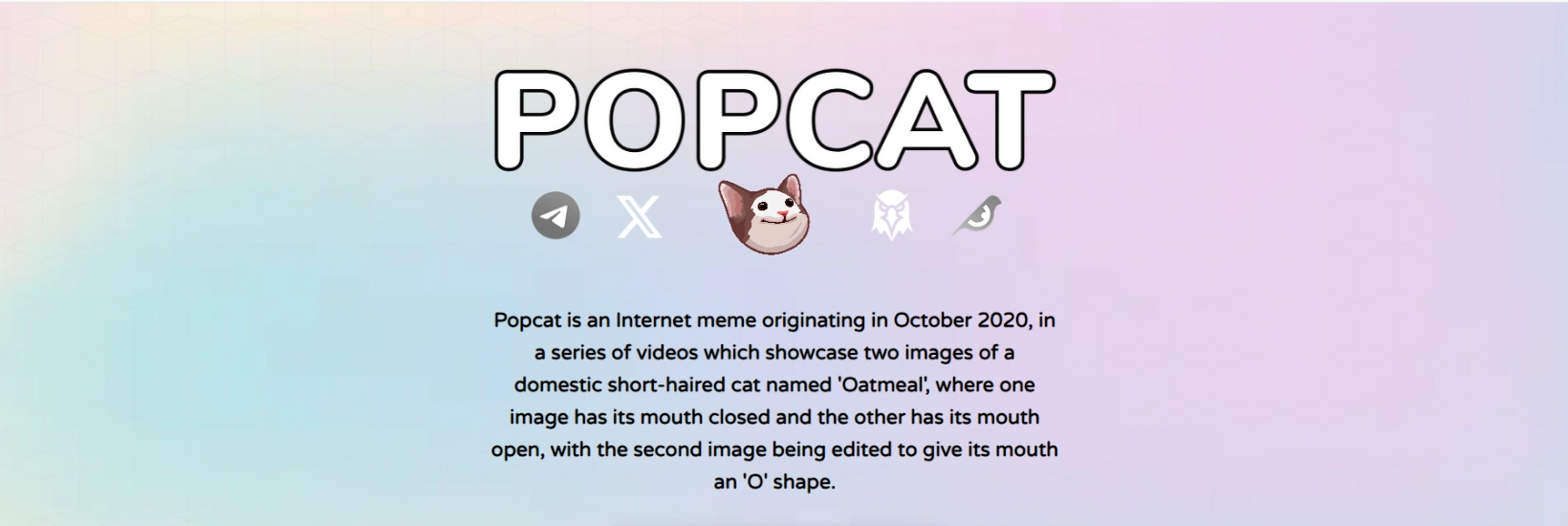 What is Popcat memecoin?