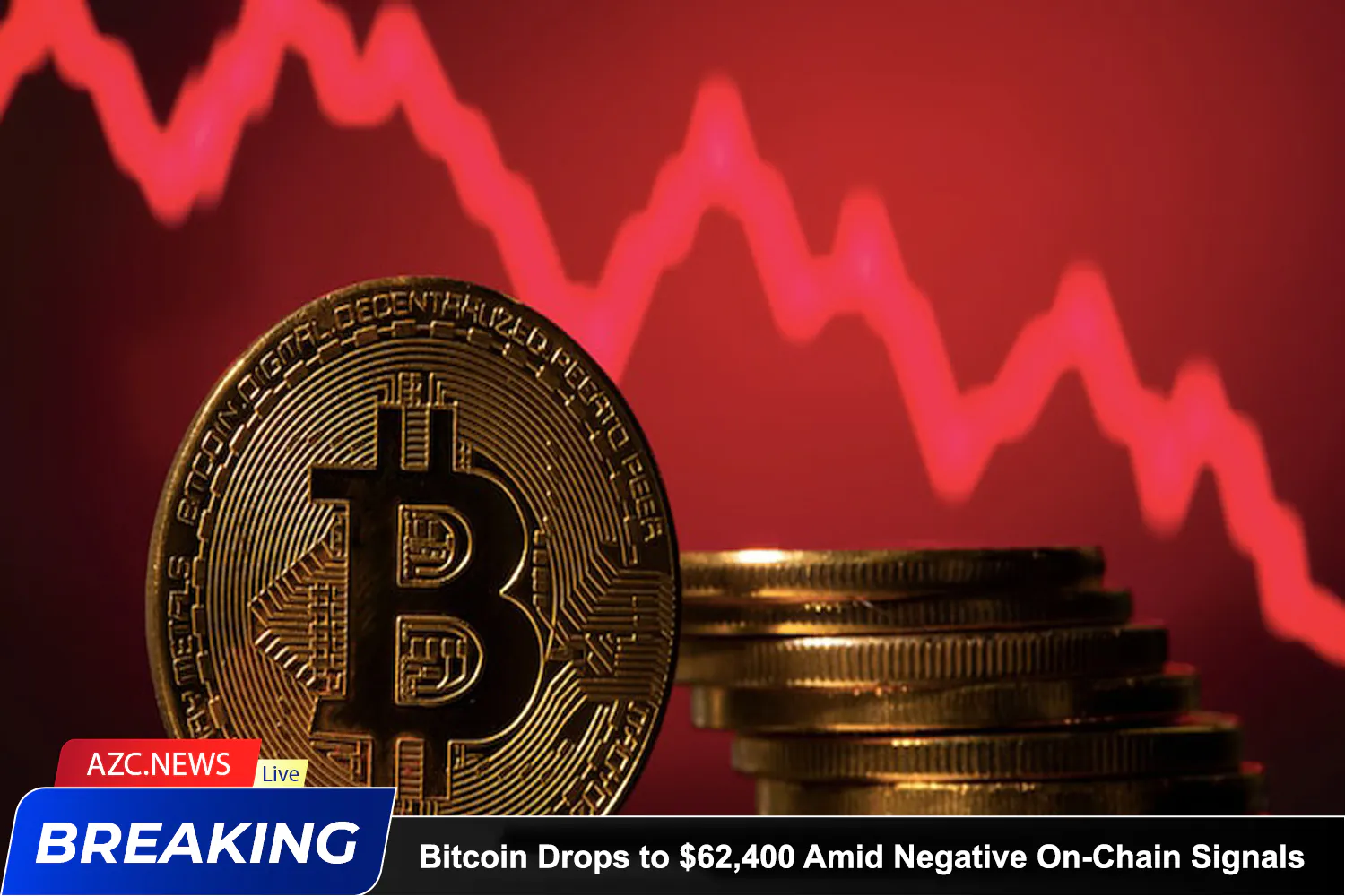 Azcnews Bitcoin Drops To $62,400 Amid Negative On Chain Signals