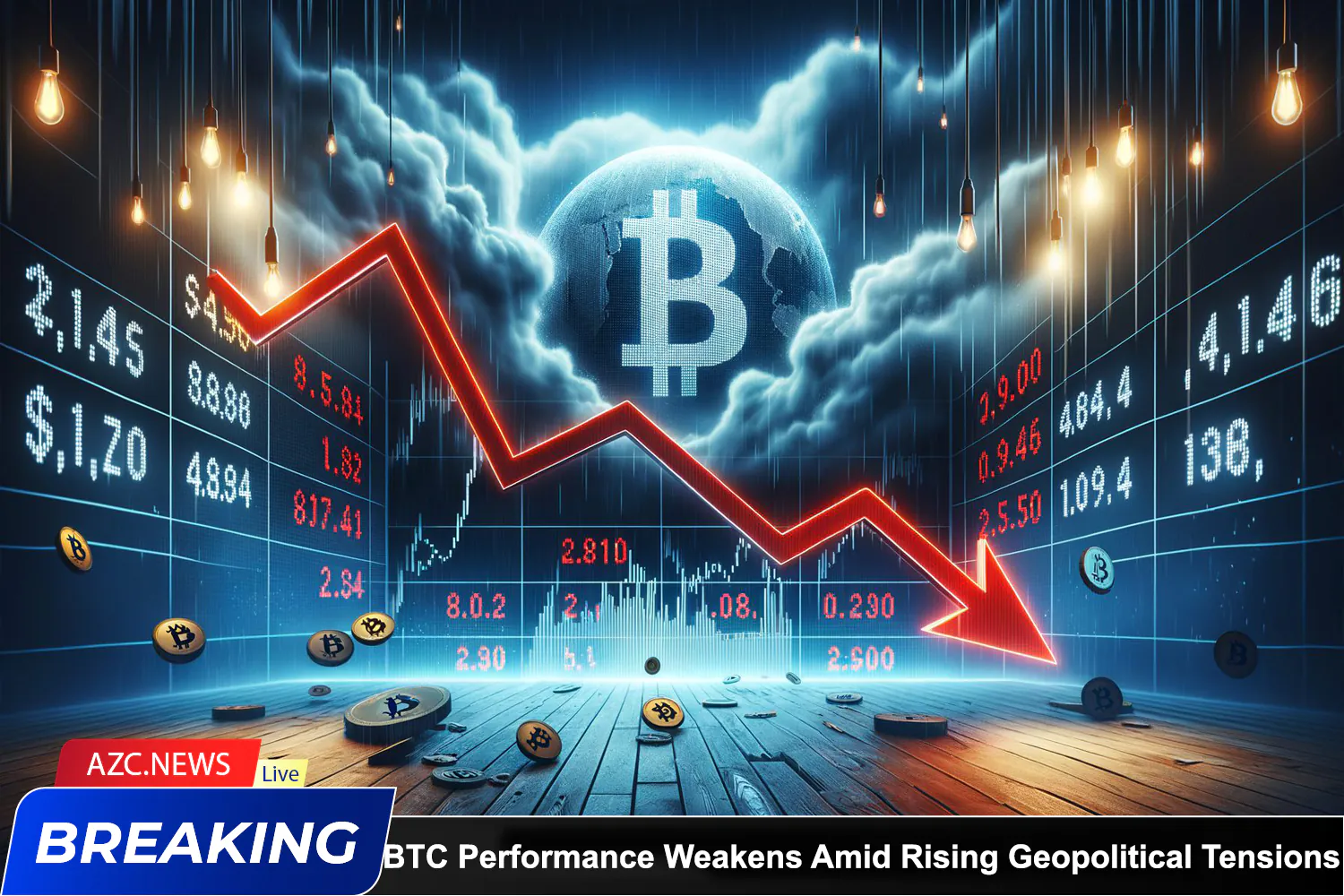 Azcnews Bitcoin Performance Weakens Amid Rising Geopolitical Tensions