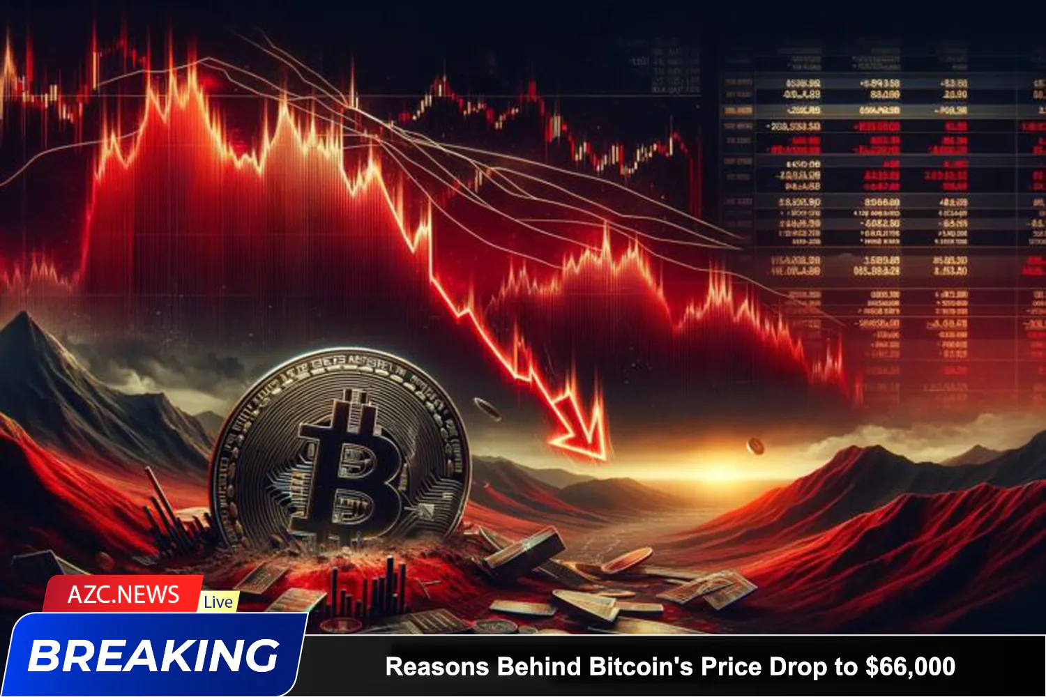 Azcnews Reasons Behind Bitcoin's Price Drop To $66,000