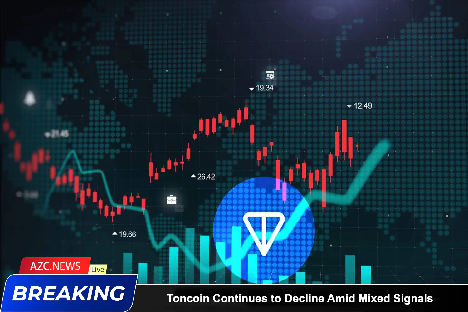 Azcnews Toncoin Continues To Decline Amid Mixed Signals