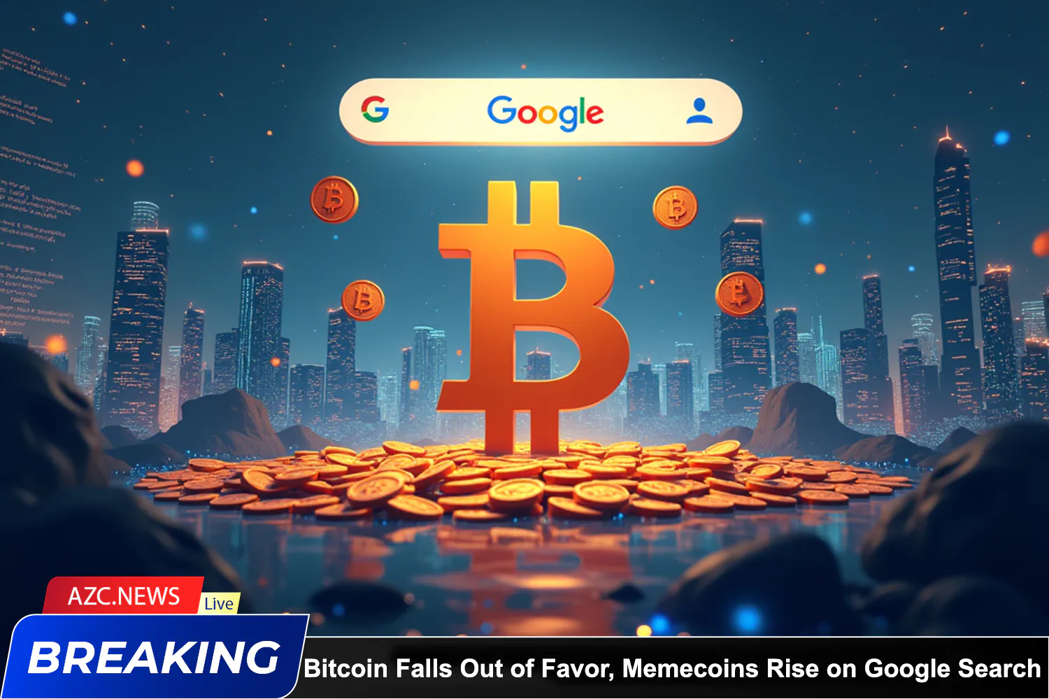 Bitcoin Falls Out Of Favor, Memecoins Rise On Google Search