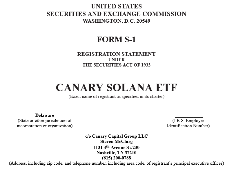 Canary Solana Etf