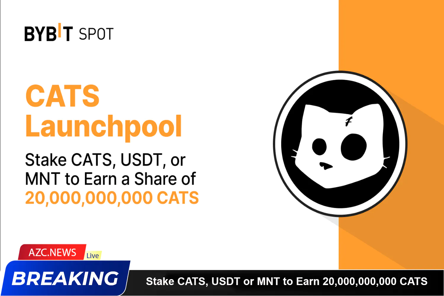 Stake Cats, Usdt Or Mnt To Earn 20,000,000,000 Cats On Bybit