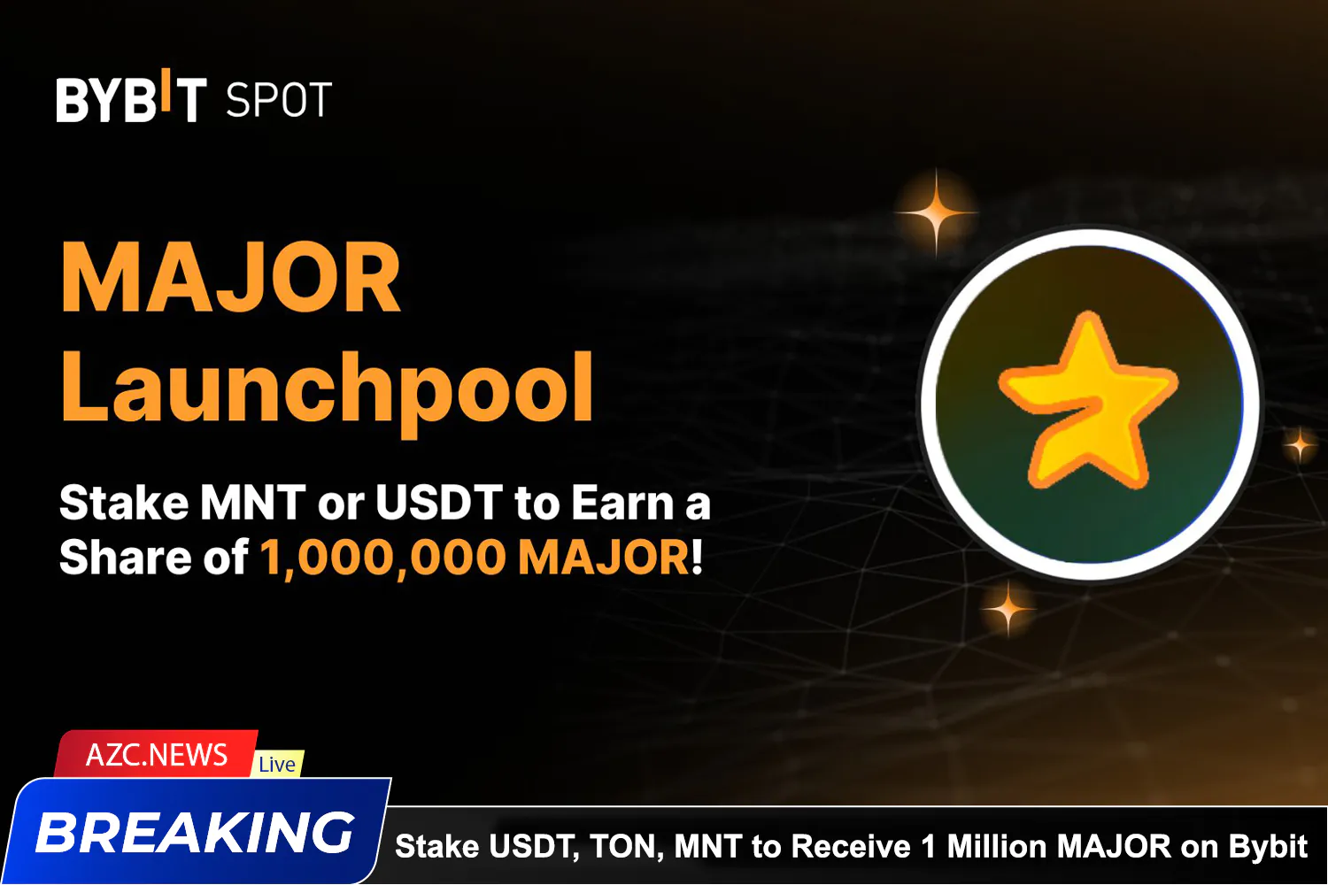 1stake Usdt, Ton, Mnt To Receive 1 Million Major On Bybit