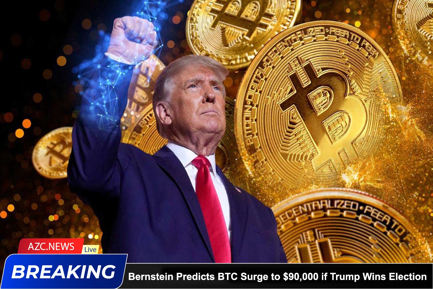 Azcnews Bernstein Predicts Bitcoin Surge To $90,000 If Trump Wins Election