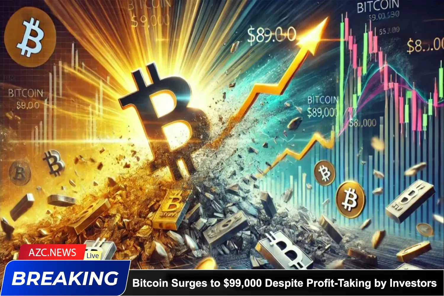 Azcnews Bitcoin Surges To $99,000 Despite Profit Taking By Investors