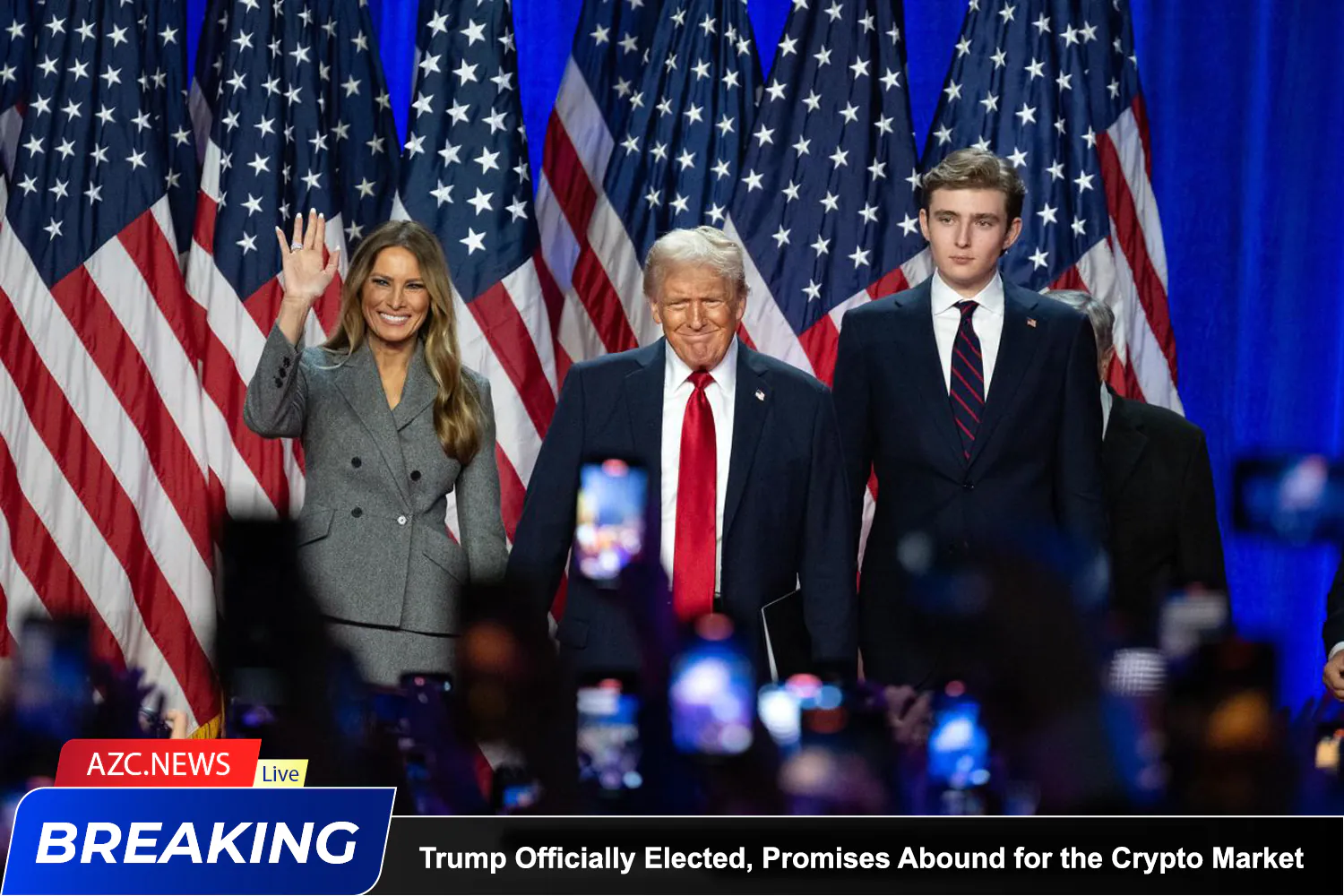 Azcnews Donald Trump Officially Elected, Promises Abound For The Crypto Market