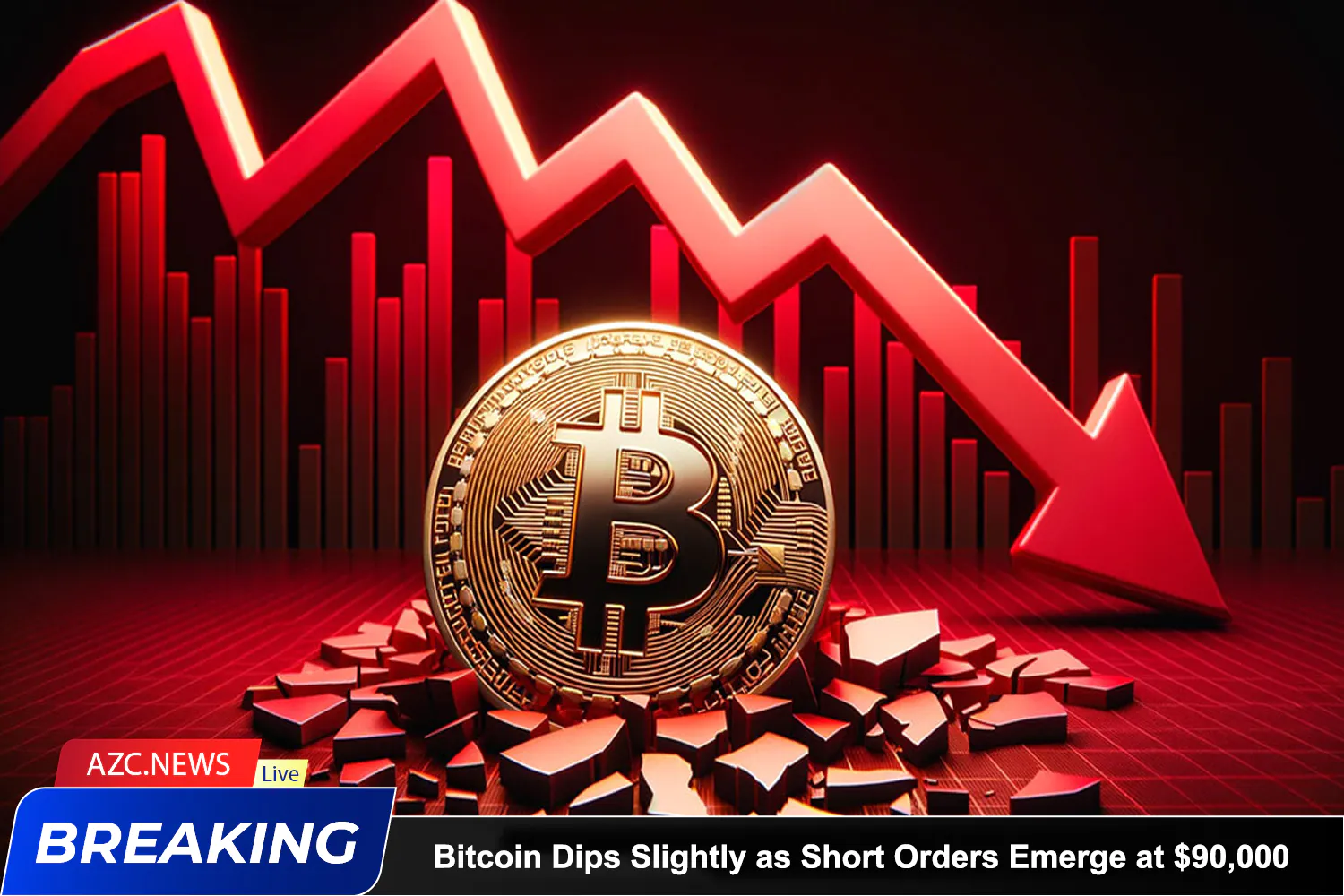 Bitcoin Dips Slightly As Short Orders Emerge At $90,000