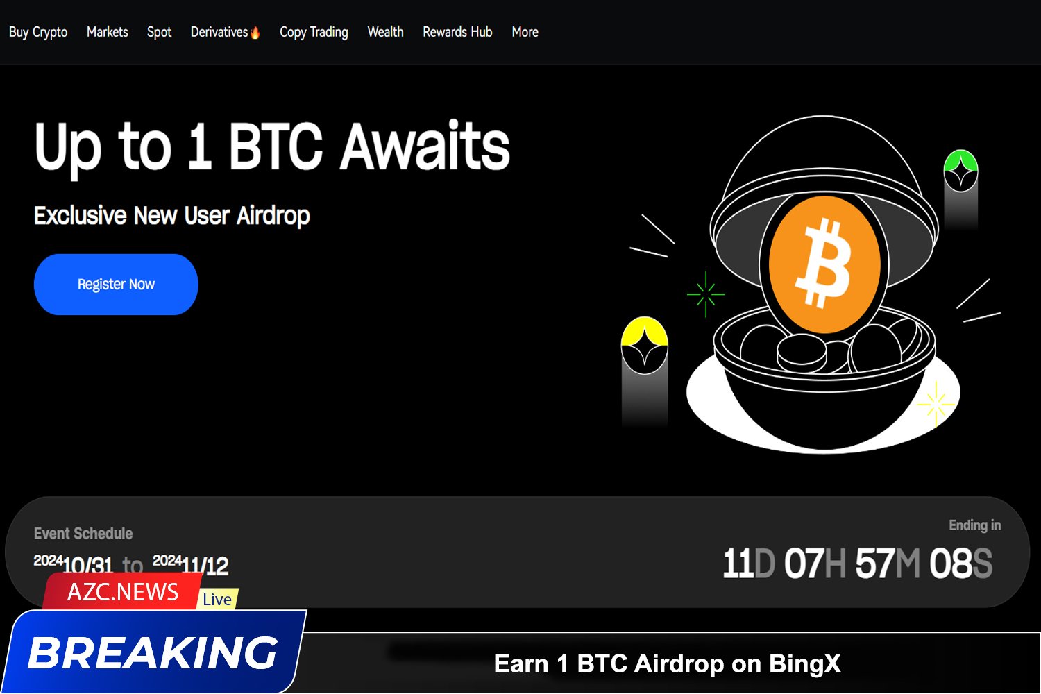 Earn 1 Btc Airdrop On Bingx