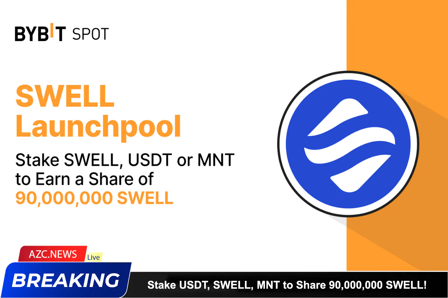 Stake Usdt, Swell, Mnt To Share A Prize Pool Of 90,000,000 Swell!