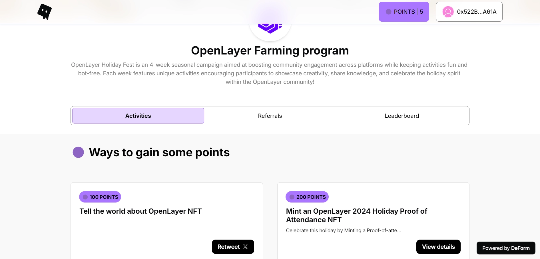 OpenLayer Holiday Fest